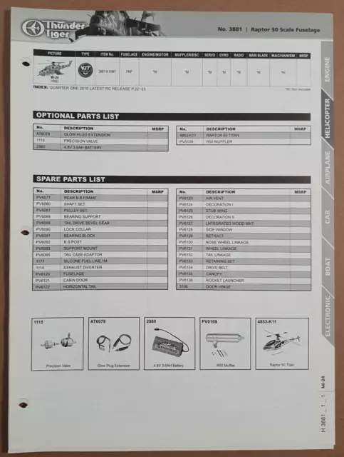 Planos, plantillas y manuales, Recambios y acc. vehículos RC Planos, plantillas y manuales, Recambios y acc. vehículos RC