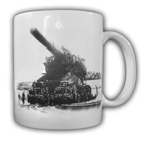 Eisenbahngeschütz Dora Tasse Kaffeebecher WH Front Militär Soldaten #24160