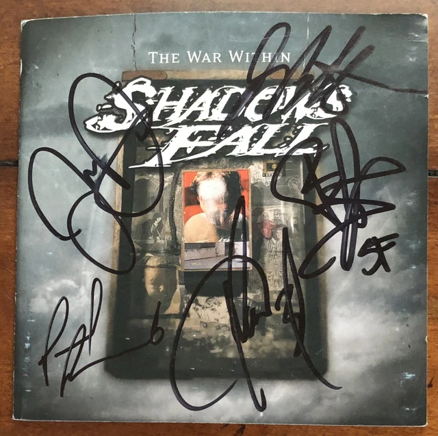 Shadows Fall - The War Within - Autographed CD Cover Signed By All Members
