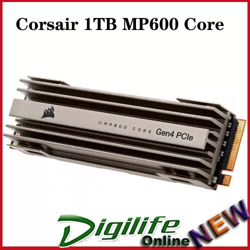 Corsair MP600 CORE XT M.2 2280 1TB PCI-Express 4.0 x4 3D QLC Internal Solid  State Drive (SSD) CSSD-F1000GBMP600CXT