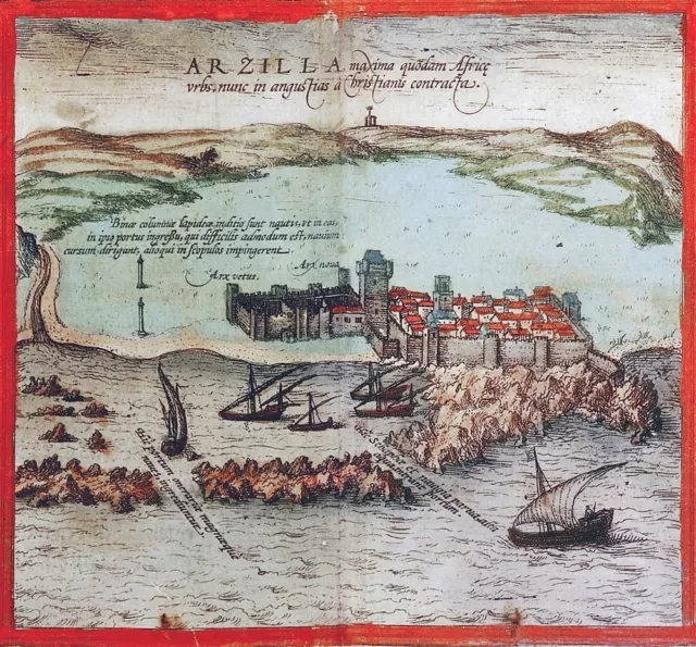 Reproduction plan ancien d'Asilah 1572