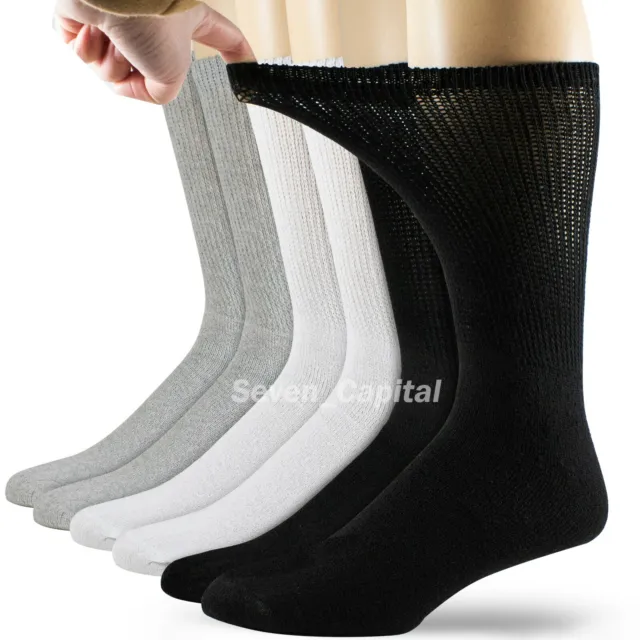 For Mens Womens Non Binding Physician Approved Circulation Diabetic Crew Socks