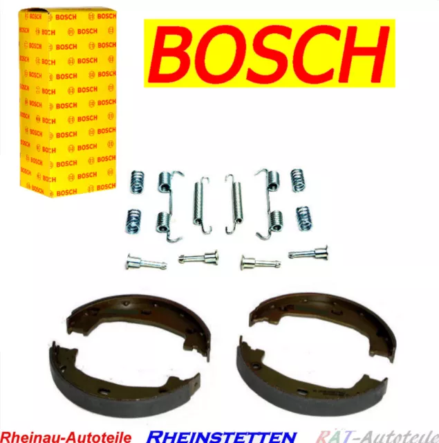 BOSCH Bremsbacken Satz Handbremse Feststellbremse+Zubehörsatz für hinten BMW VW