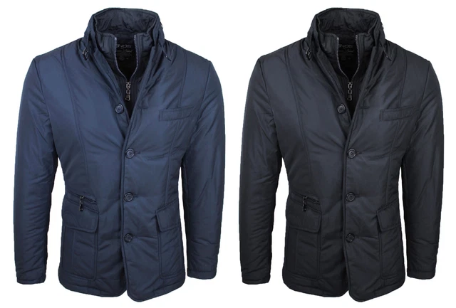 GIACCONE UOMO INVERNALE CASUAL NERO BLU GIUBBOTTO PIUMINO da L a 4XL