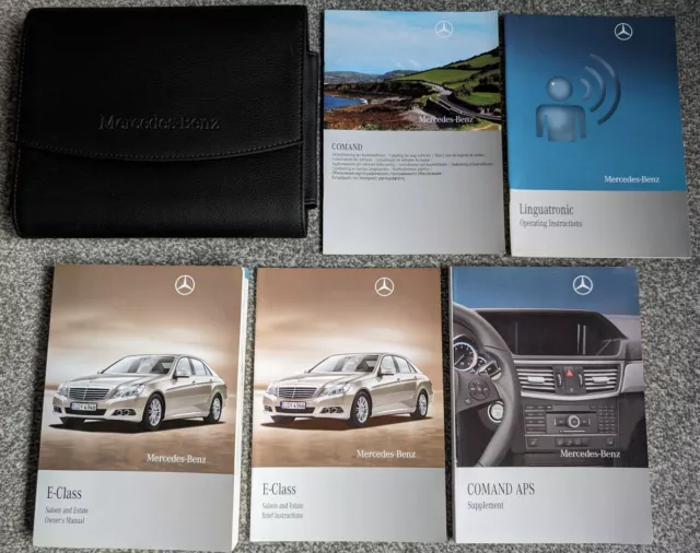 Mercedes E Class Saloon/Estate 2009-2013 Handbook Owners Manual Pack Dated 2010