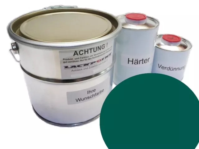 1,75 Liter Set 2K Car Paint for Suitable for VW LL6T Friesian Green Shiny Lackpo