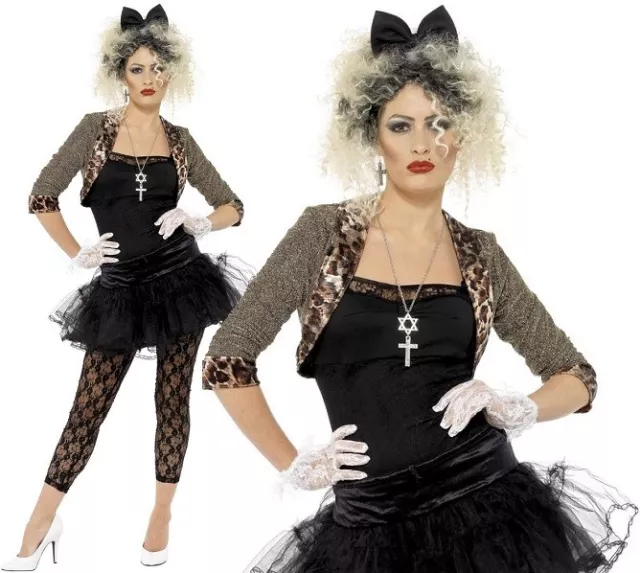 WOMENS MADONNA 1980S Wild Child Costume Pop Diva Ladies 80s Rock Fancy Dress 70s 46.02 PicClick UK