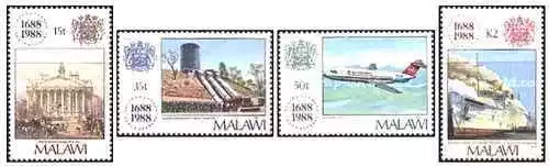 Timbres (dont Avions, Bateaux) Malawi 529/532 ** (61690DA)