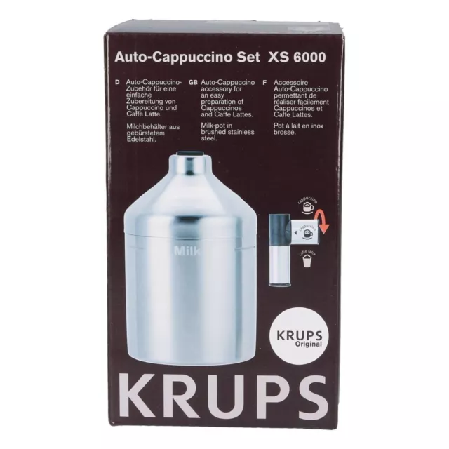 Recipiente para Leche con Accesorios Compatible Krups Xs600010 Máquina de Café