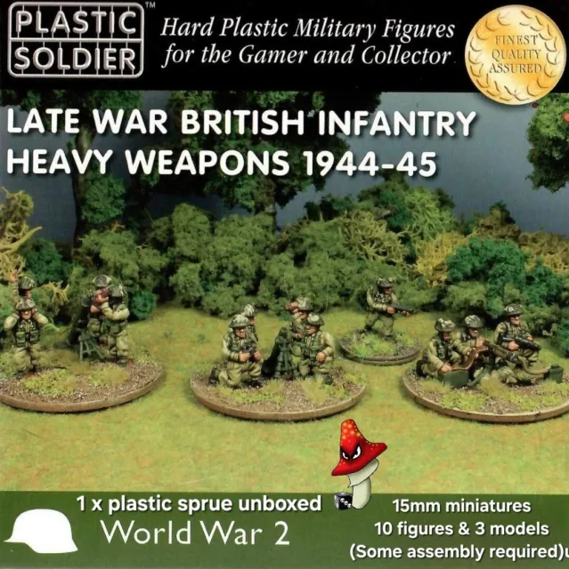 Plastic Soldier Company 15mm Late War British Infantry Heavy Weapons 1 x Sprue