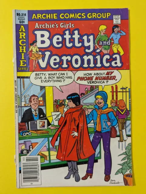 Archie Series 1982 : Archie's Girls Betty And Veronica #314   ....  24-5