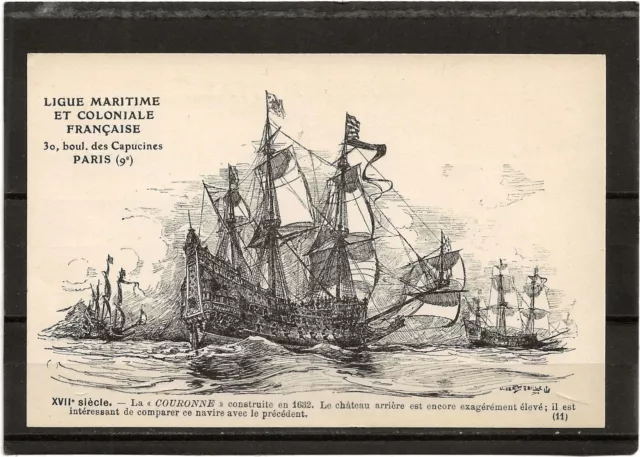 Carte Postale / Ligue Maritime Et Coloniale Francaise