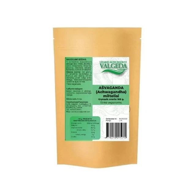 Polvo Ashwagandha Withania Somnifera 100 g