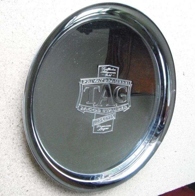 Round Metal Jacob Stauder Tag Brewery Tray In Very Good Condition. 30Cm Diameter