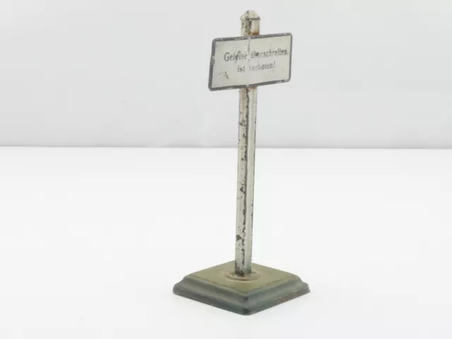 Märklin 2349 Warnschild Gleise überschreiten verboten Spur 0 AP 4001-01-123