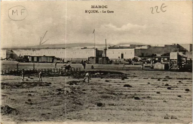 CPA AK M'COUN - La Gare MAROC (669230)