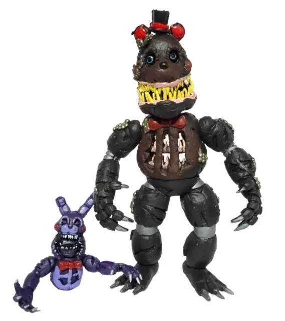 TOY MEXICAN 6 FIGURES FIVE NIGHTS AT FREDDY'S ANIMATRONICS SCRAP TWISTED