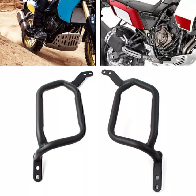 Black Engine Crash Bars Guards Protector for Yamaha Tenere 700 XTZ700 2019-2021