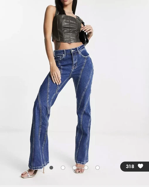 Signature 8 Straight Leg Front Seam Jeans BNWT Medium UK 10