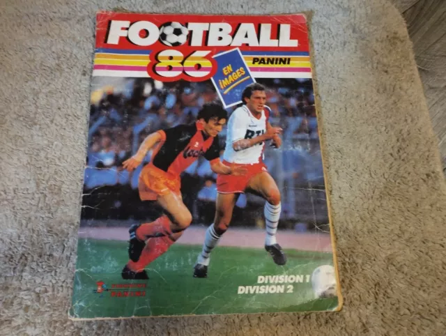 FOOTBALL ALBUM PANINI 1986 FOOT 86 EN IMAGES COMPLET CANTONA ROOKIE +  POSTER