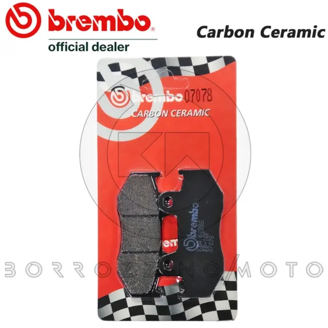 PASTIGLIE FRENO ANTERIORI BREMBO CARBON CERAMIC 07078 HONDA SH i 125 150 2007