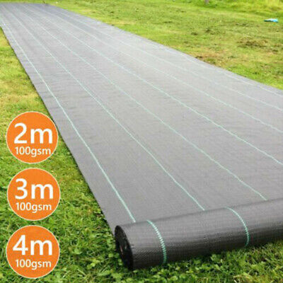 1m 2m 3m 4m Wide Heavy Duty Weed Control Fabric Ground Cover Membrane Landscape