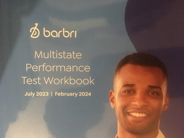 RARE 2023 ~ 2024 BARBRI Bar Exam Multistate Performance Test Workbook