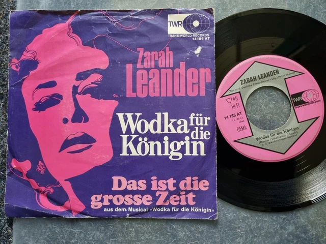 ZARAH LEANDER - Wodka für die Königin 7&amp;#39;&amp;#39; Single EUR 17,99 - PicClick FR