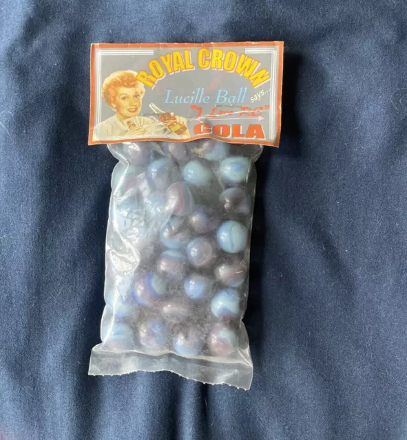Lucille Ball Royal Crown RC Cola Marbles Nehi I love Lucy Unopened Package Ad