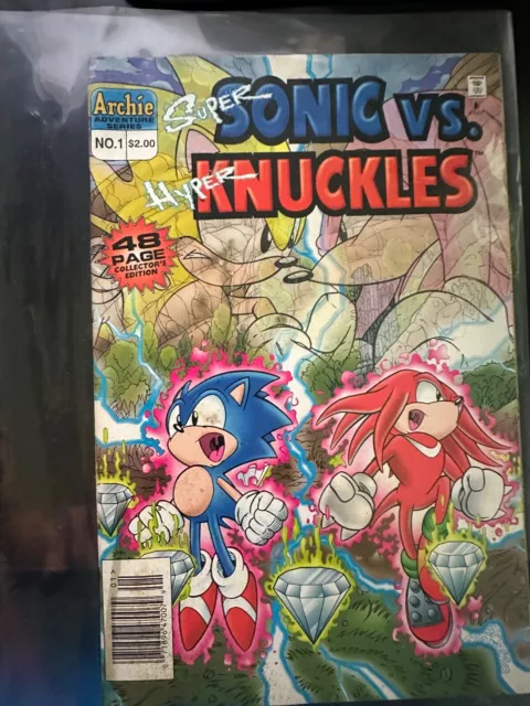 SONIC The HEDGEHOG #56 (1998) SUPER SONIC HYPER KNUCKLES Newsstand