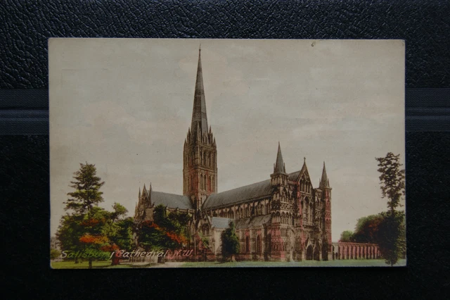 Salisbury Cathedral, Wiltshire- Gothic Vintage Postcard- Friths Series Unposted