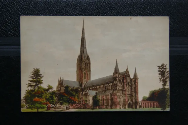 Salisbury Cathedral, Wiltshire - Gothic Vintage Postkarte - Friths Serie unverpostet