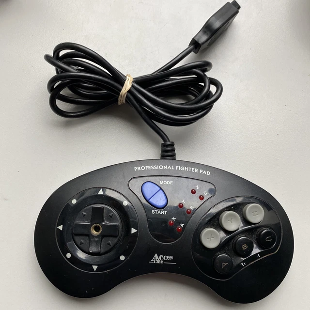 Manette Sega Megadrive 1 et 2 Access line turbo fire 6 boutons - fonctionne bien