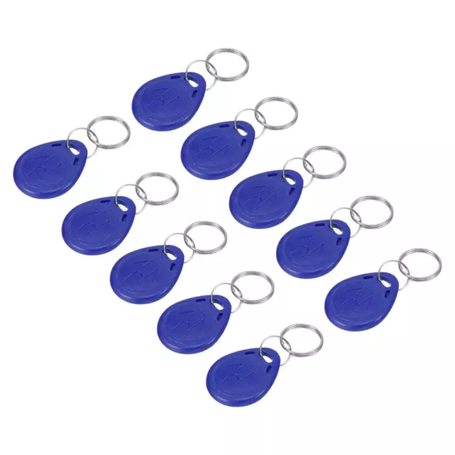 10Pcs ID Card Key Fob RFID Proximity 125KHz Read Only Contactless Token Tag Blue