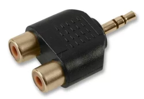 Adaptateur, Stéréo 3.5MM Plug-Rca / Phono Rcpt , Acoustique Adaptateurs PS000170