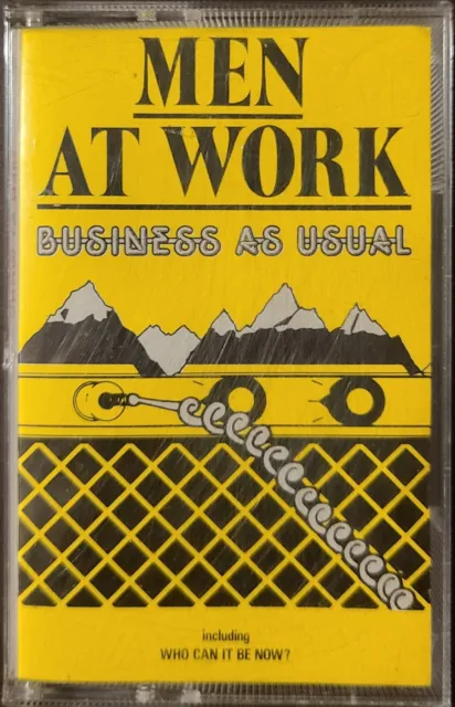 MEN AT WORK - BUSINESS AS USUAL 1981 UK Epic ~ 450887 4 Grey Shell