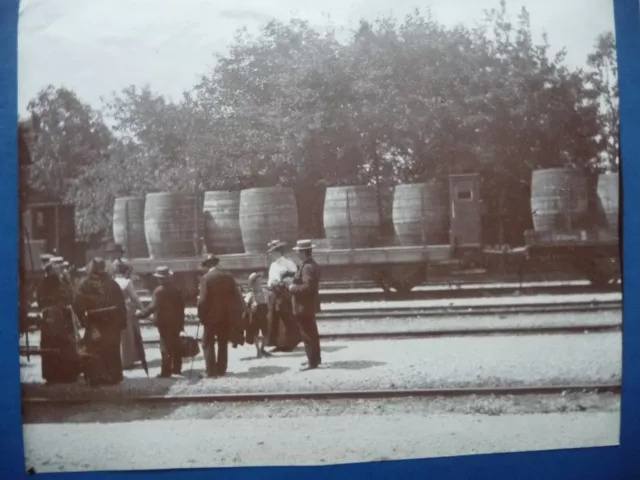 Antica foto albumina ferrovia di Oberammergau (Germania). Animata.