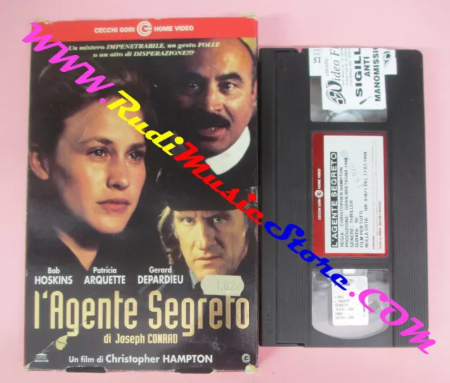 VHS CARTONATA film L'AGENTE SEGRETO DI JOSEPH CONRAD CECCHI GORI (F180) no dvd