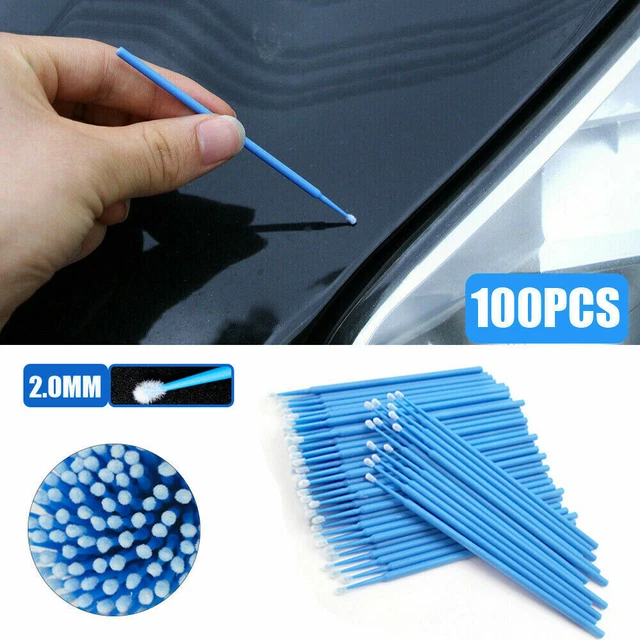 100x Small Tips 2.0mm Micro Applicators Touch Up Paint Micro Brush Brushes Tool