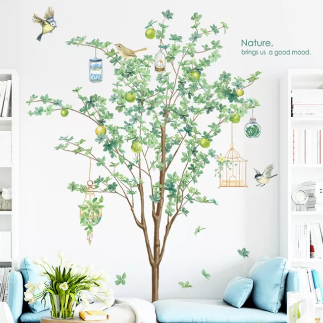 Cartoon Tropical Plant Tree Wall Sticker Home Living Room Decor Vinyl Wall De-lk