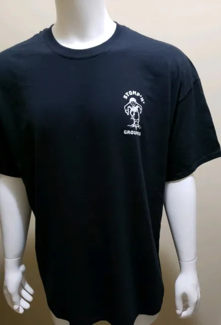 STOMP'N'GROUNDS New Designer Men T Shirts in Black US L Reppin Queens