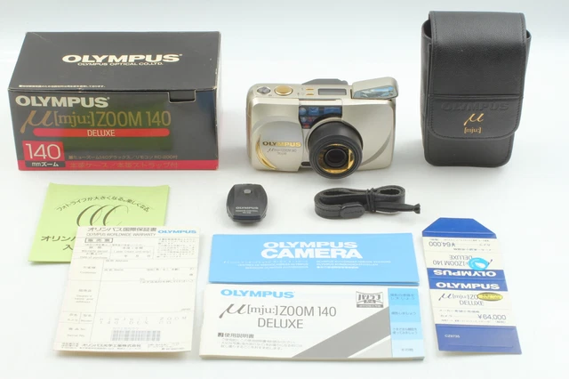 [MINT in Box] Olympus μ mju Zoom 140 Deluxe Point & Shoot Film Camera Frm JAPAN