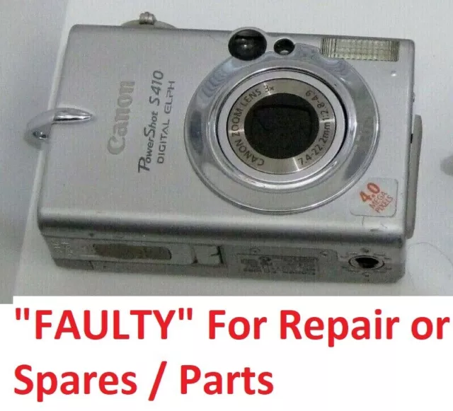 "FAULTY" Canon PowerShot S410 4.0 MP Digital camera  For Repair or Spares