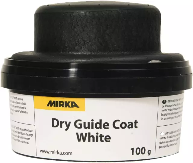 Dry Guide Coat White with Applicator 100G to Use for Dark Colour Surfaces
