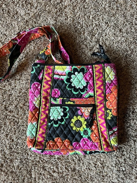 Vera Bradley Hipster Crossbody Shoulder Bag Purse - Ziggy Zinna EUC