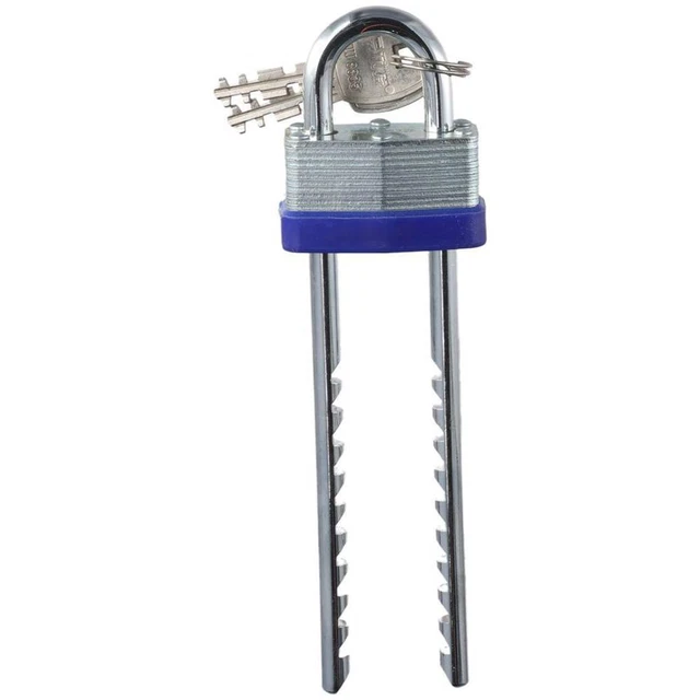 2 inch Wide Padlock Stainless Steel Door Lock Keyed Lock  Bike Cabinet Drawer