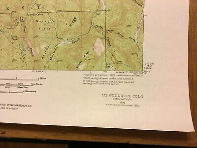 USGS topo map Mt. Mount Gunnison Quadrangle Grand Mesa National Forest Colorado 2