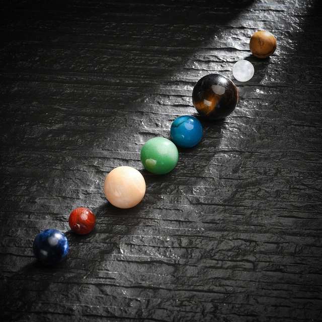 Sfera Di Cristallo Sistema Solare 3D - Luce Notturna LED 6 Colori, USB