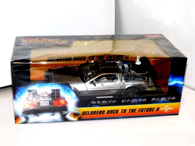Voiture DeLorean Retour Vers Le Futur II - Modèle 1:43 Sunstar Neuf Sous Blister, édition Limitée 2023