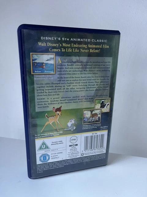 VINTAGE WALT DISNEY'S Classic ' Bambi ' Special Edition Film VHS Video ...